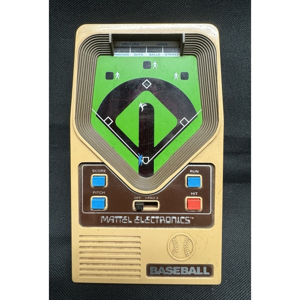 Vintage 1978 Mattel Electronics Baseball Handheld Game Tested Works 9 Volt